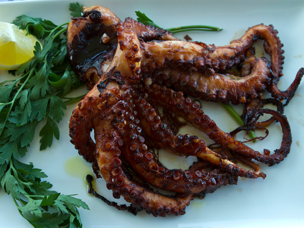 Grilled octopus