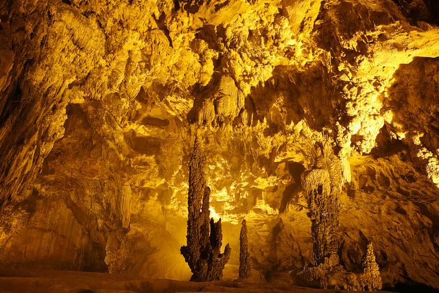 Inside of Nguom Ngao cave